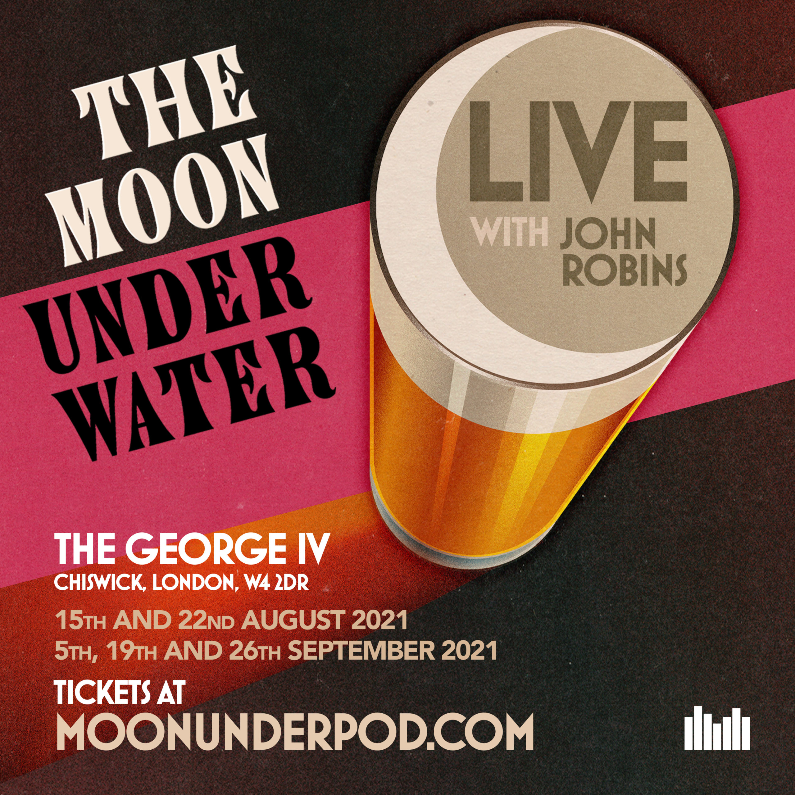 Tickets on sale for The Moon Under Water Live » John Robins